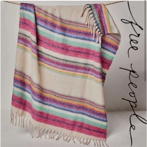 Free People Skye Stripe Fringe
Throw Blanket
